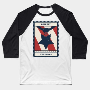 Respect Veterans Baseball T-Shirt